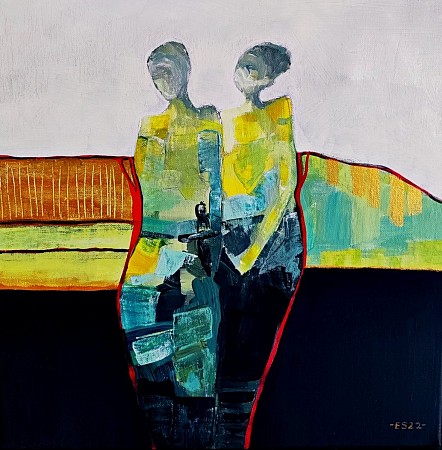 Just the two of us geschilderd door Madame Kwast Art Studio - Esther Schoonderwoerd